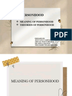 I. Personhood: Meaning of Personhood Theories of Personhood