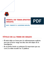 Perfil de Tesis Proyecto de Grado