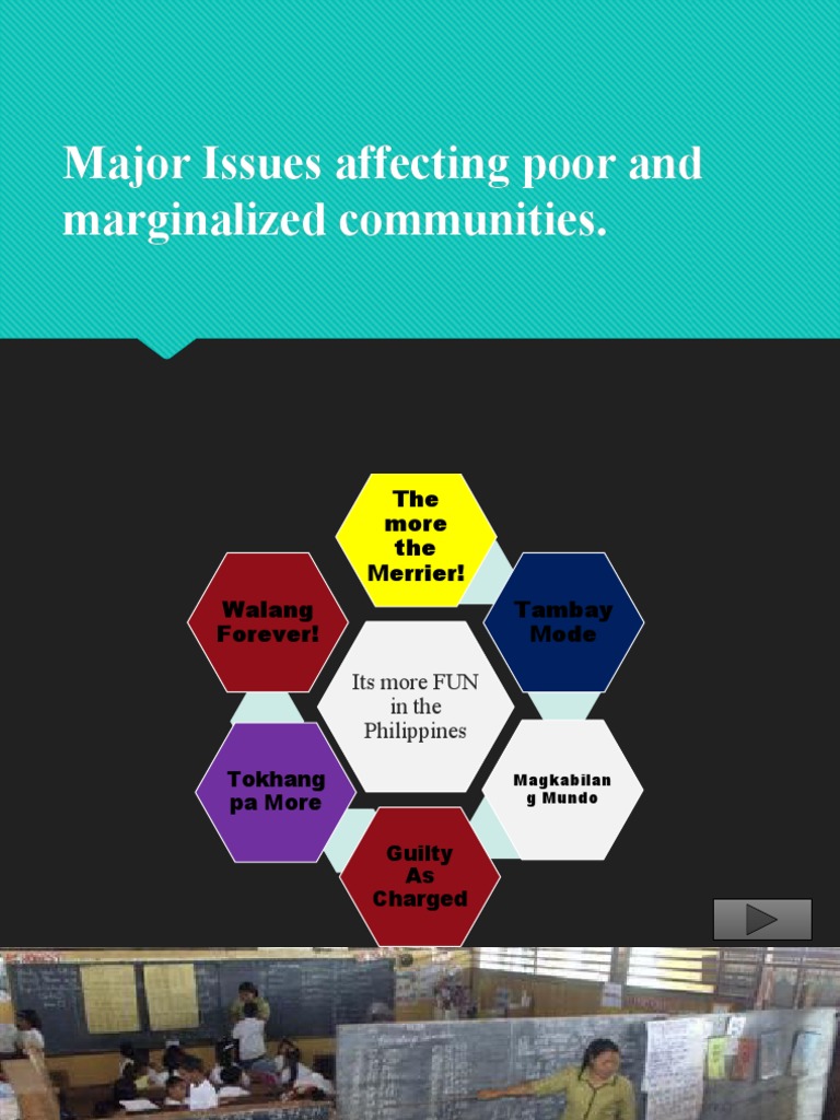 Major Issues Affecting Poor and Marginalized Communities Autosaved PDF