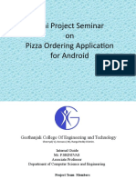 Mini Project Seminar On Pizza Ordering Application For Android