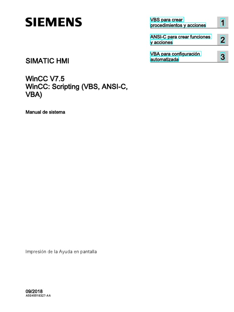 WinCC Programming Es-ES Es-ES | PDF | Ciencias de la Computación ...