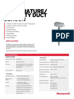 Temperature/ Humidity Duct Sensor: Application