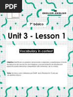 7° Básico - Unit 3 - Lesson 1