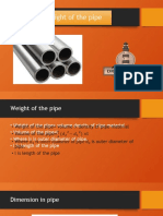 Weight of The Pipe