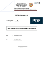 ME Lab 2: Testing Centrifugal Fan and Rotary Blower Performance