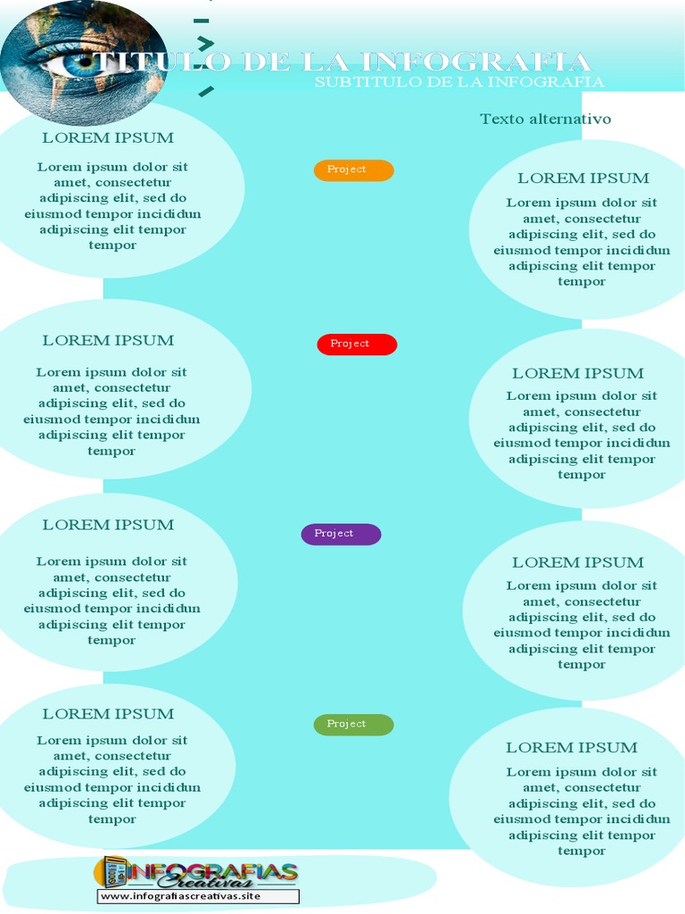 Infografía Creativa: Diseño y Contenido | PDF | Texto