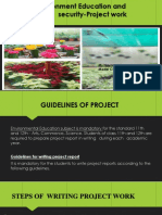 Guidelines For Environment Project