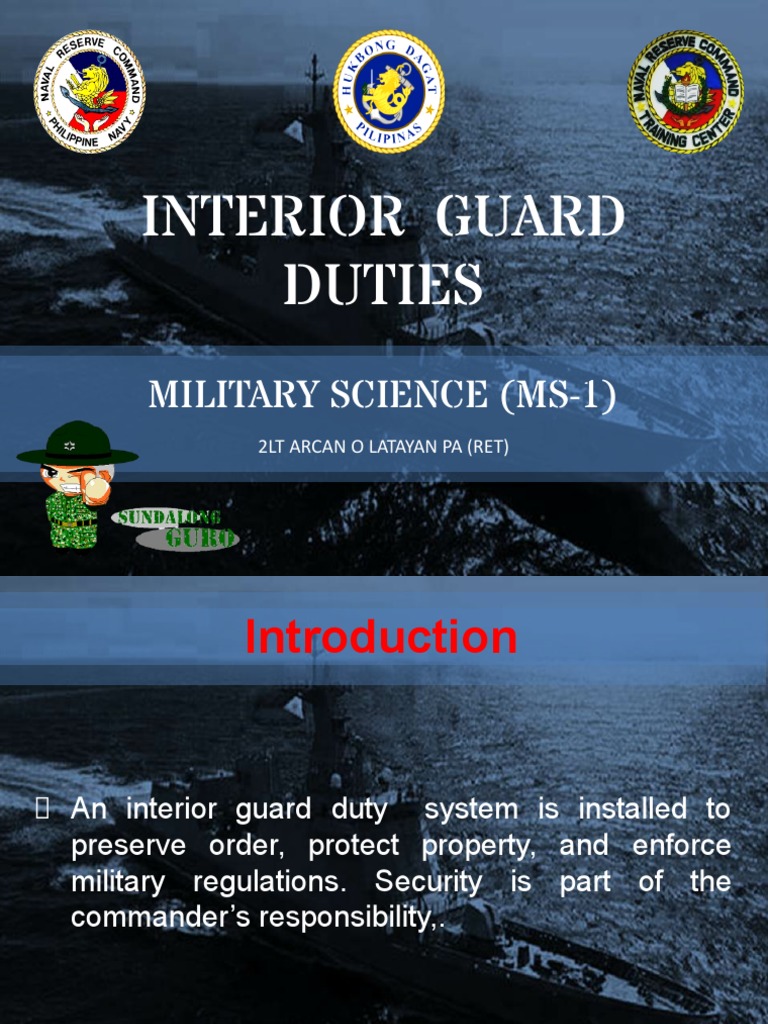 Interior Guard Duty Ok PDF National Security Government