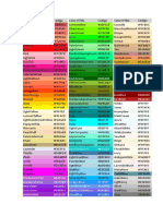 Color HTML codes and color psychology
