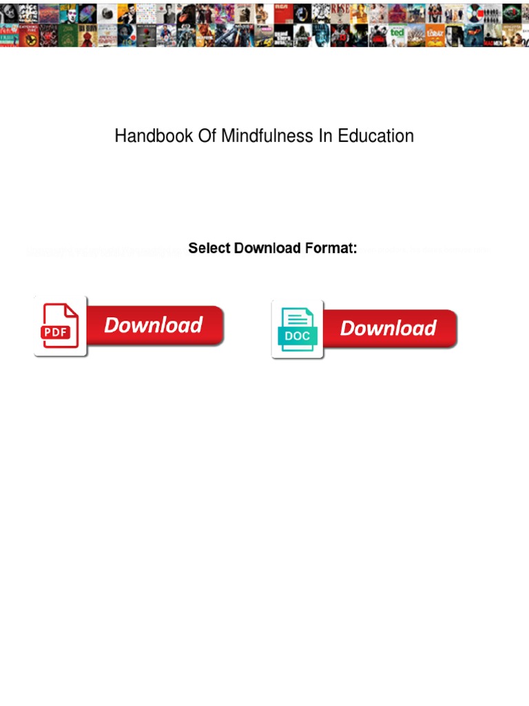 Handbook of Mindfulness in Education | PDF | Mindfulness | Teachers