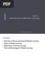 Unit 1 Introduction To ML