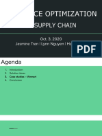 Resource Optimization: in Supply Chain