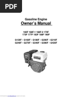 Owner's Manual: Gasoline Engine