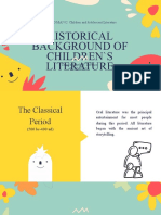 Historical Background of Children'S Literature