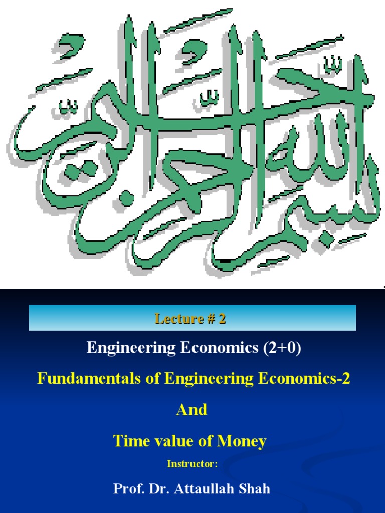 Engineering Economics and Time Value of Money | PDF | Time Value Of ...