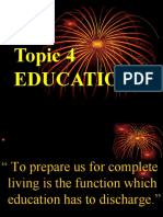Topic 4 Education