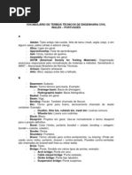 Vocabulário Inglês-Português de Termos Técnicos de Engenharia Civil