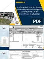 Implementation of The Results-Based Performance Management System (RPMS) in The Department of Education