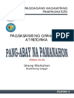 Pang-Abay Na Pamanahon Filipino 9