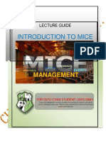 Develop and Update Mice and Event Industry Knowledge