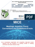 Week 2 - Develop and Update Mice and Event Industry Knowledge