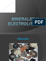 Minerales y Electrolitos