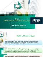 Bab 10 Teknik Pembuatan Sediaan Obat Tablet