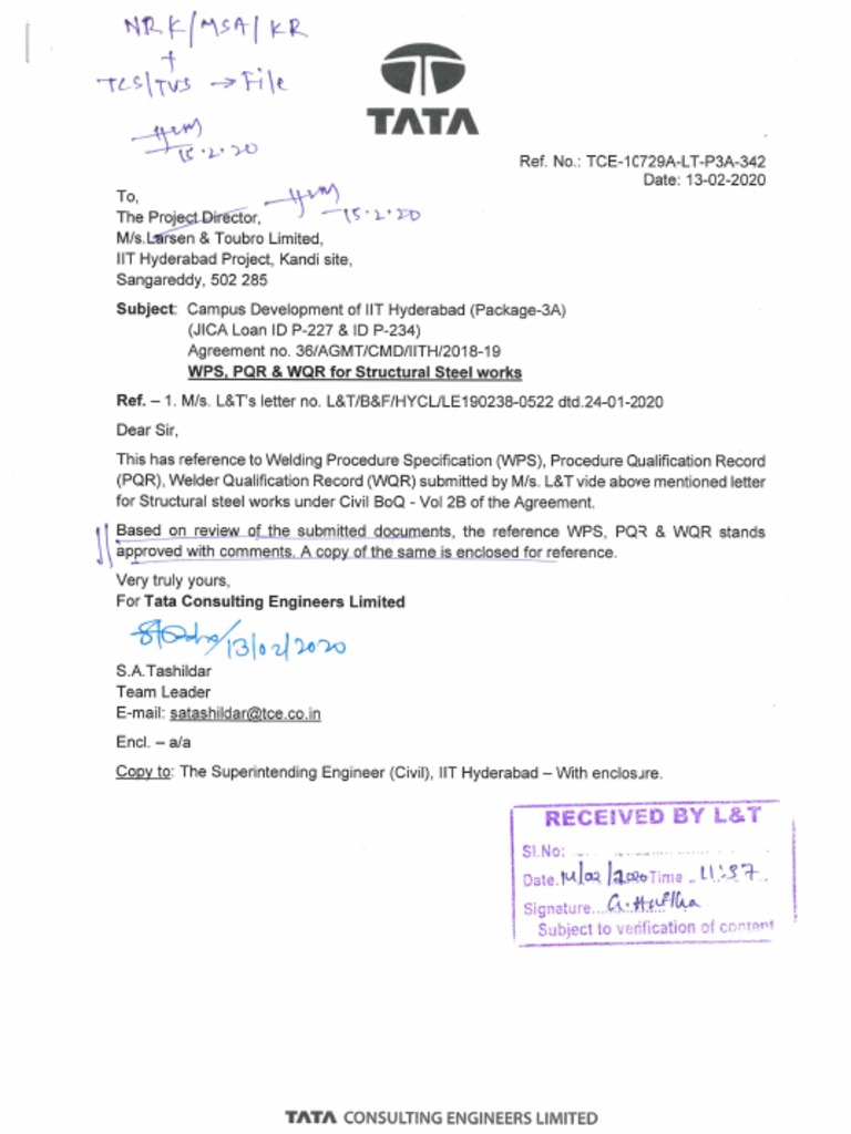 WPS, PQR, WQR For Structural Steel Works | PDF