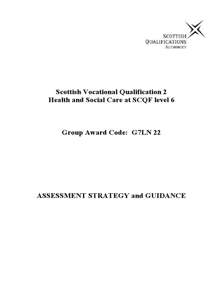 HaSC SVQ Level2 Assessment Guidance Feb05 PDF Competence (Human