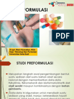 Strategi Preformulasi Pitavastatin untuk Sediaan Per Oral