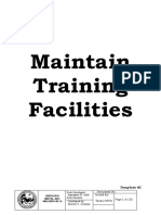 Maintain Training Facilities: Template #1