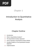 Introduction To Quantitative Analysis