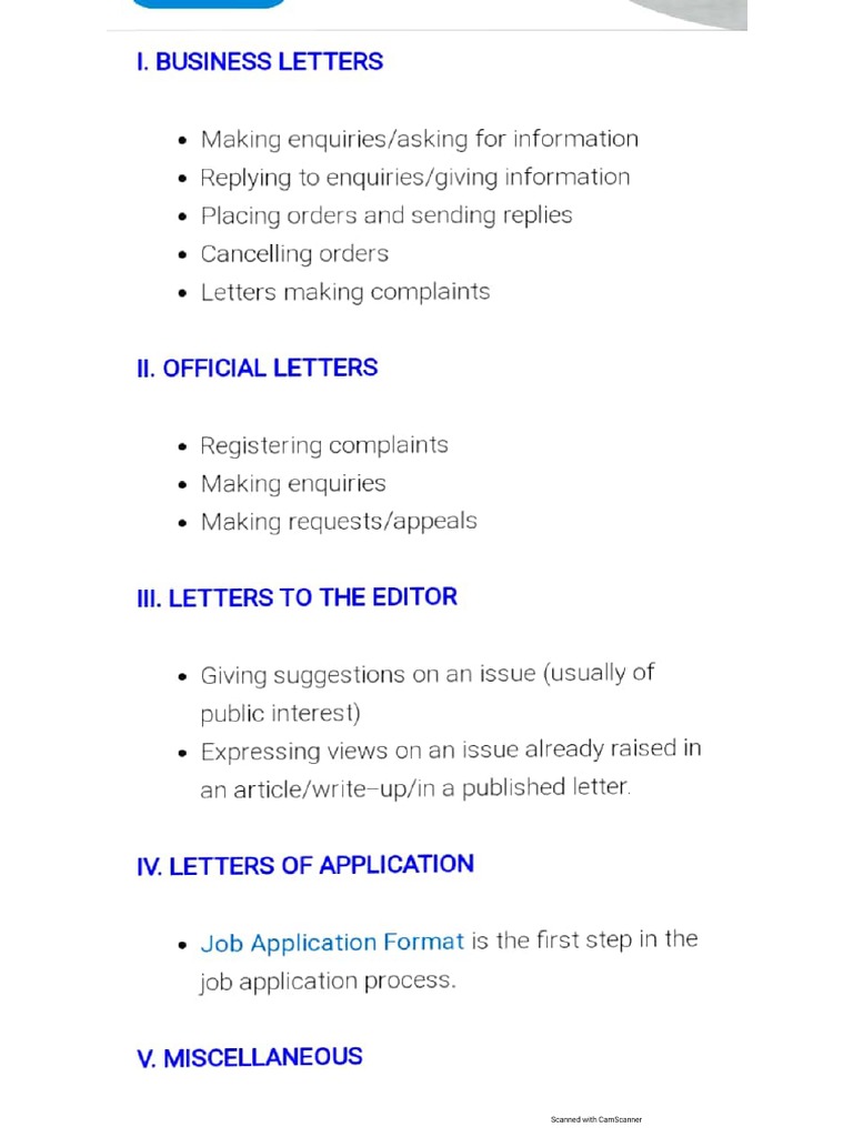 English Letter Writing Skills | PDF