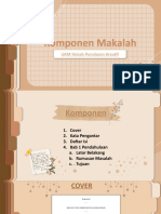 Komponen Makalah: UKM Ilmiah Penalaran Kreatif