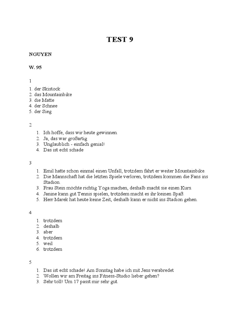 Test 9 | PDF