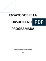 Ensayo Sobre La Obsolescencia Programada