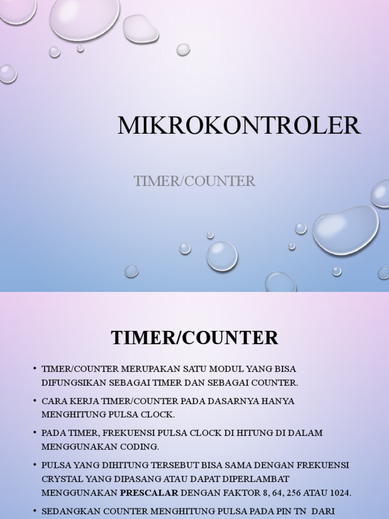Fungsi TIMER - COUNTER | PDF | Teknologi & Rekayasa