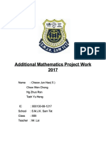 Additional Mathematics Project Additional Mathematics Project Work Work 2017 2017
