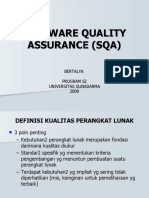Software Quality Assurance (Sqa)