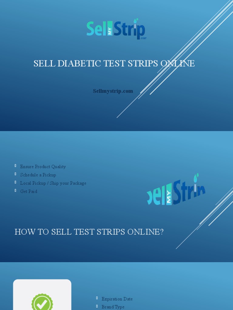 How To Sell Test Strips Online at Sellmystrip | PDF | Business