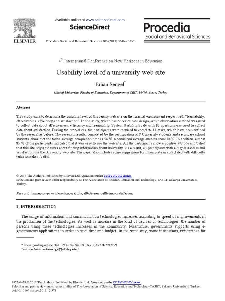 Usability Level of A University Website | PDF | Usability | Computing
