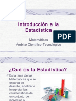 Introduccion a la  estadistica