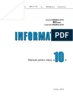 X - Informatica (In Limba Romana)