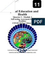 Physical Education and Health: Quarter I - Module 1