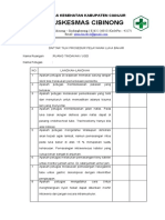 Daftar Tilik Luka Bakar