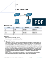 7.3.7 Lab View the Switch Mac Address Table