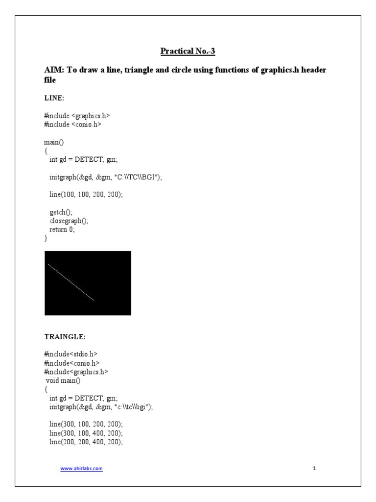 Practical No-3 CG | PDF