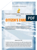 Citizen'S Charter: National Commission For Culture and The Arts (NCCA)