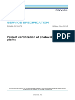 DNVGL-SE-0078- Certification of PV Plants