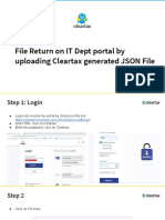 File Using Cleartax JSON